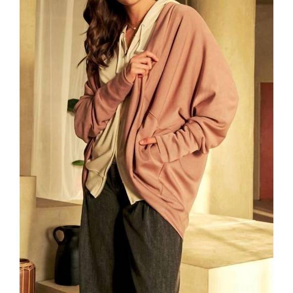 NEW DAVI & DANI jordan dusty blush jacket in blush - Picture 1 of 3